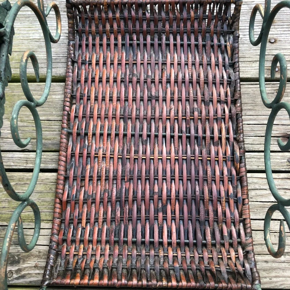 - Vintage Woven Magazine Caddy! EUC!